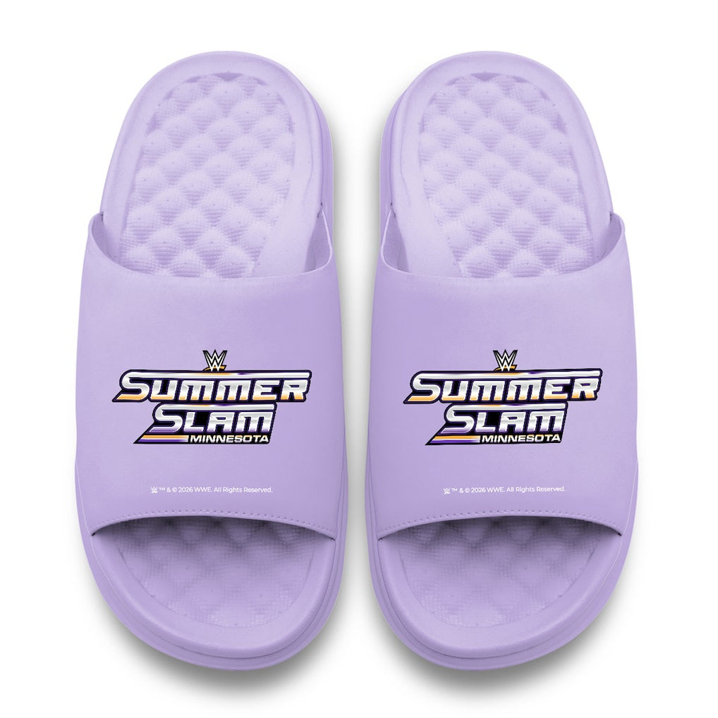 Adult ISlide Lavender SummerSlam 2026 Logo Motive Slide Sandals - DASH RACEGEAR image 2