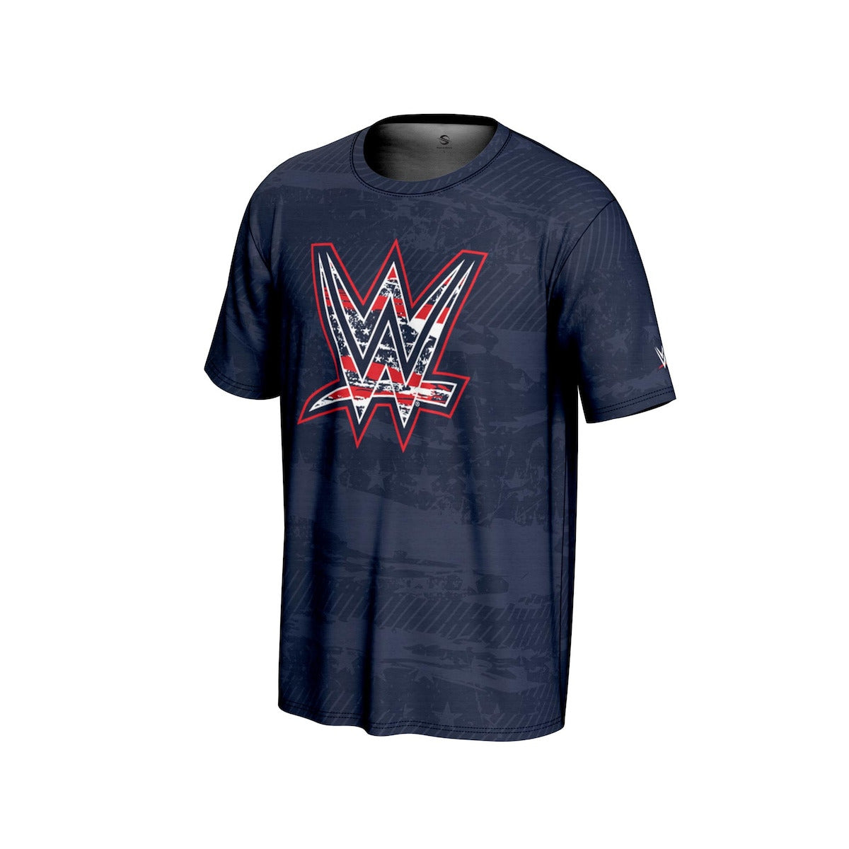 Men's ProSphere Navy WWE Logo Americana T-Shirt