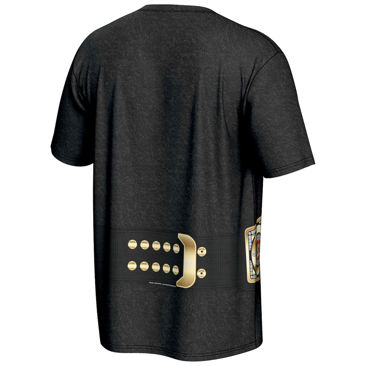 Men's ProSphere Black WWE Undisputed Championship Title Belt T-Shirt