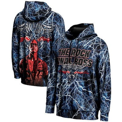 Men's Blue The Rock The Final Boss Graphic Pullover Hoodie - DASH RACEGEAR image 1