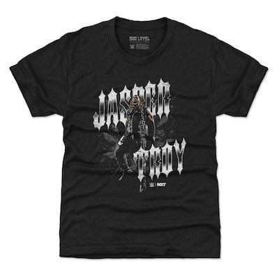 Youth 500 Level Heather Black Jasper Troy Grunge T-Shirt - DASH RACEGEAR image 1