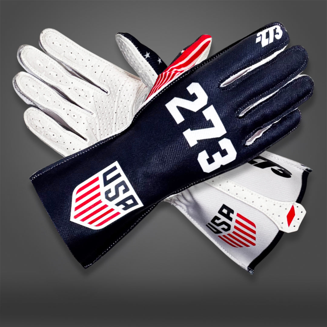 USA BLUE Navy - Glove | DASH RACEGEAR