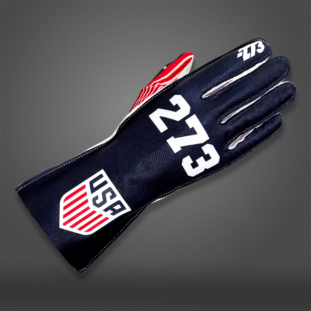 USA BLUE Navy - Glove | DASH RACEGEAR
