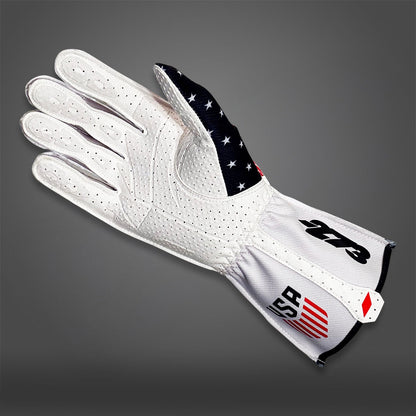 USA WHITE - Glove | DASH RACEGEAR