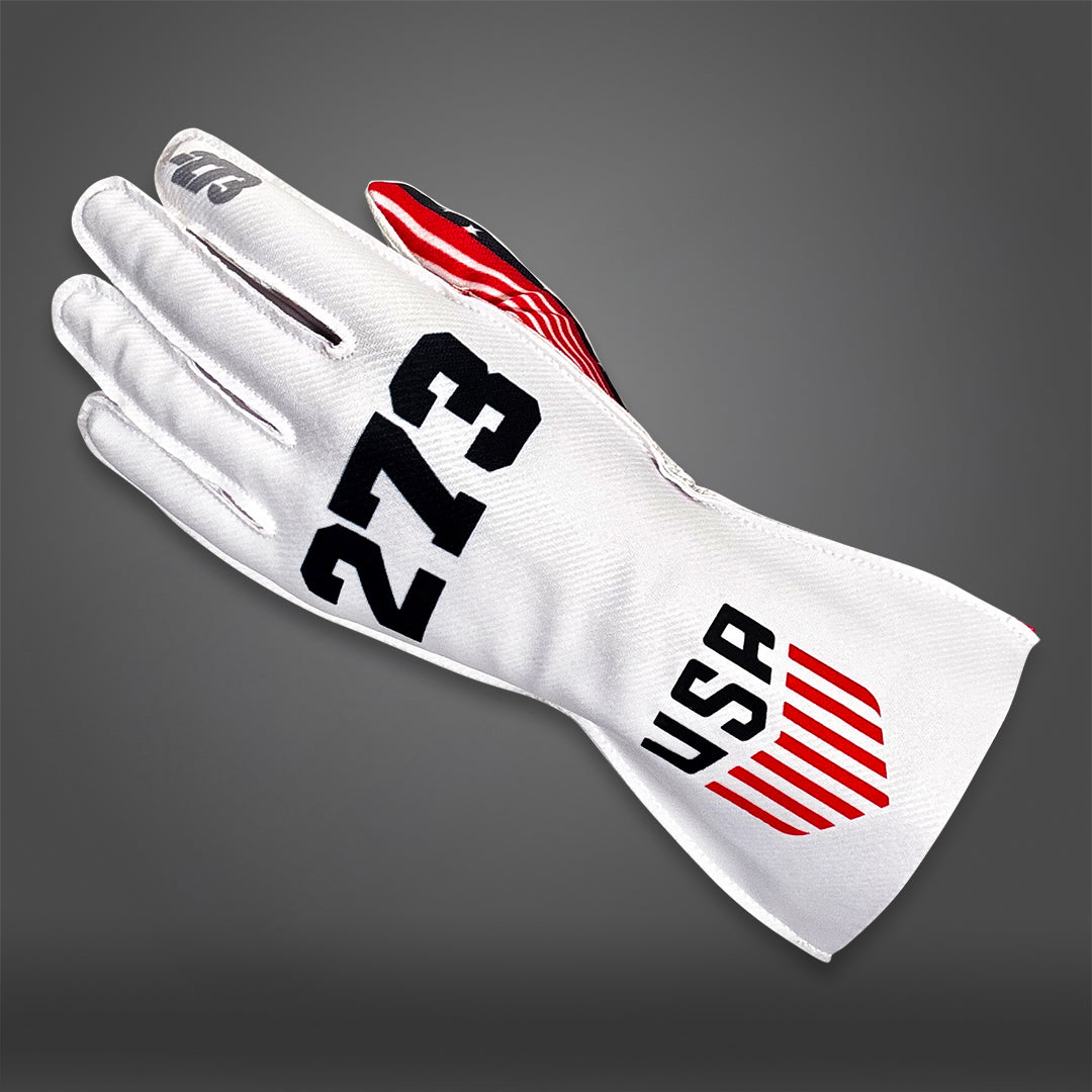 USA WHITE - Glove | DASH RACEGEAR