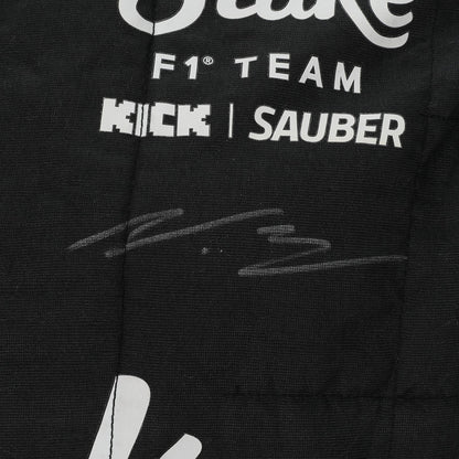  Valtteri Bottas name and Finnish flag detail on the 2024 Stake F1 race suit – Dash Racegear.