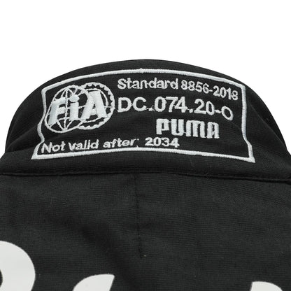 Front view of Valtteri Bottas’s signed 2024 Stake Kick Sauber F1 race suit – Dash Racegear.