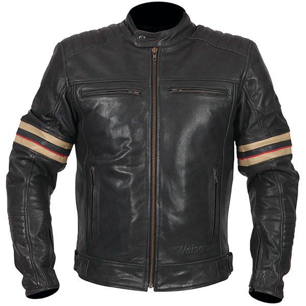 Weise Detroit Leather Jacket - Black by Weise - clearance motorcycle jacket