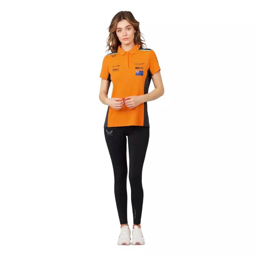 WOMENS MCLAREN REPLICA POLO SHIRT OSCAR PIASTRI - Dash Racegear Store