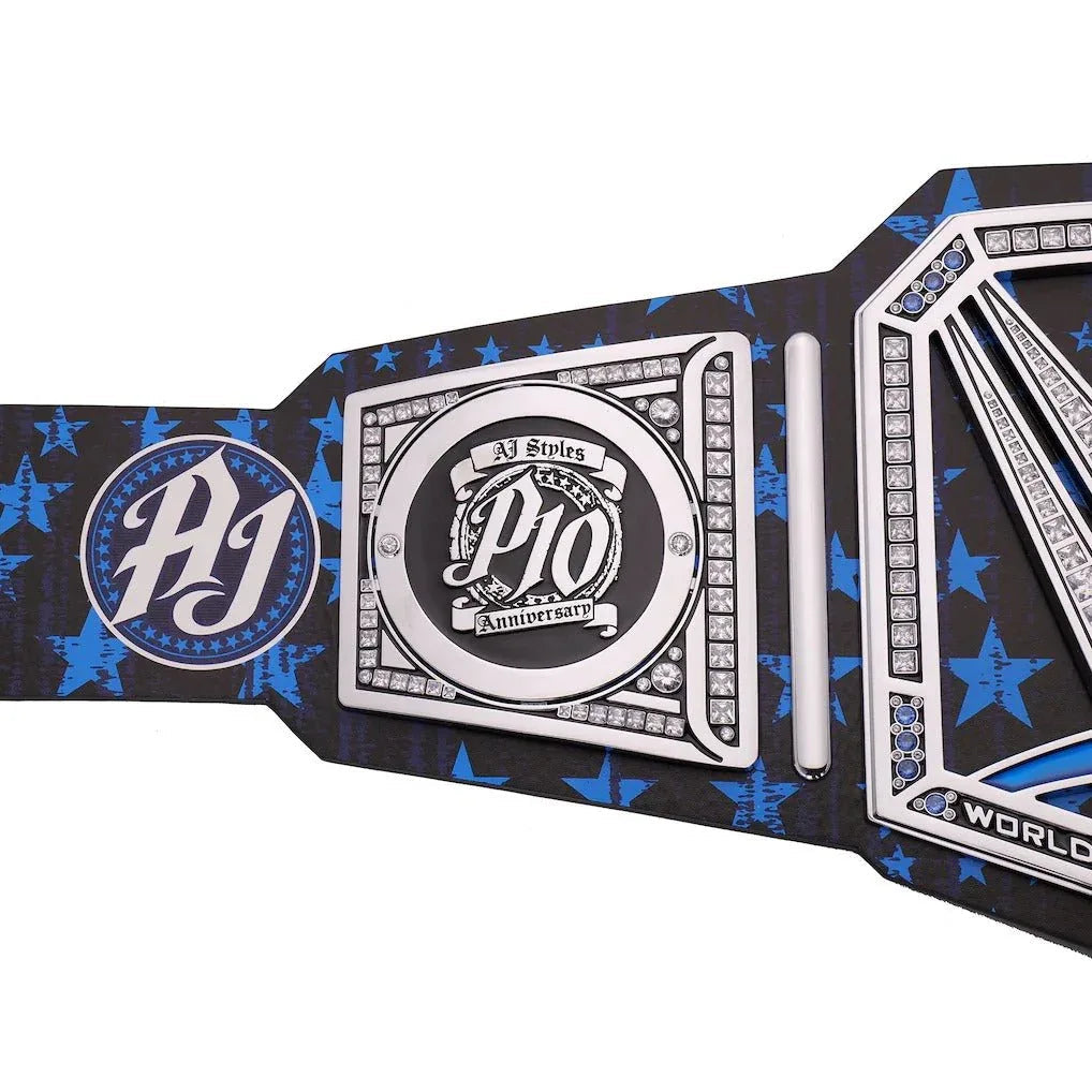 WWE AJ Styles 10th Anniversary Signature Series Title Belt - 6 | Dash Racegear
