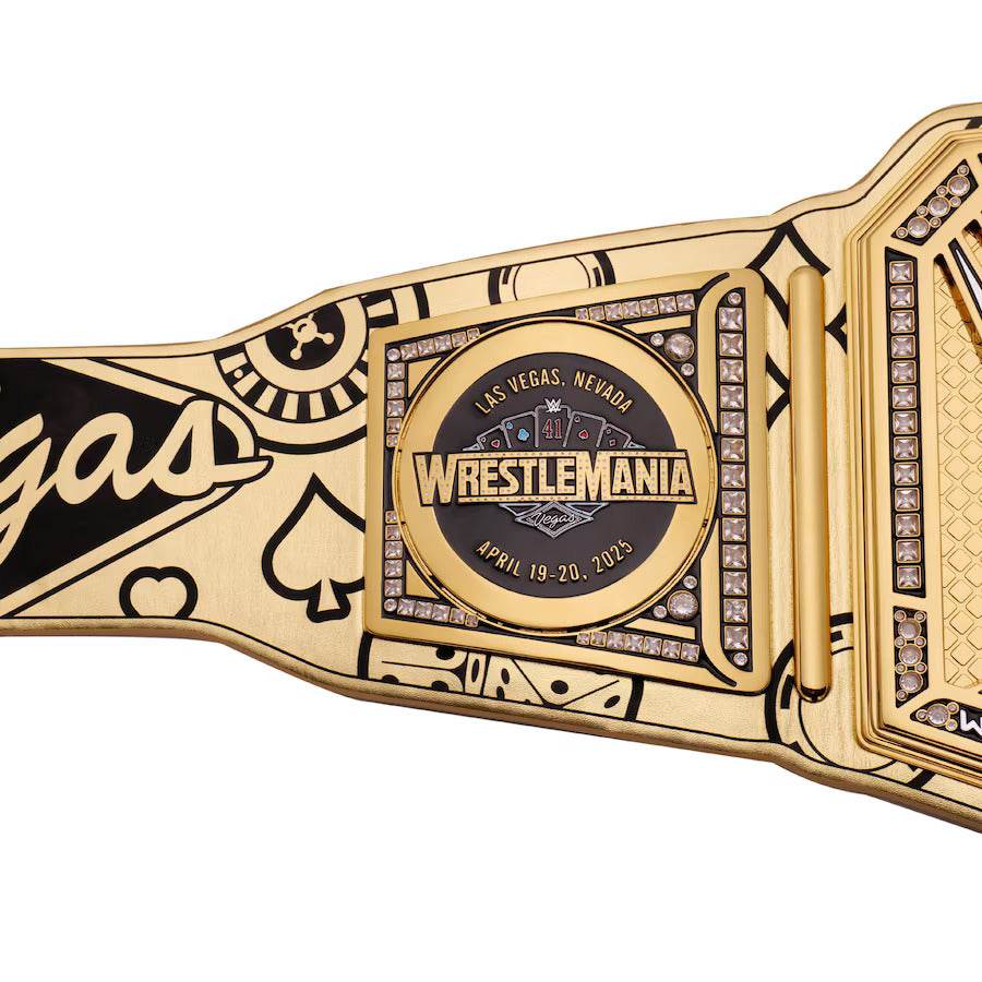 WWE WrestleMania 41 Golden Championship Inspired Title Belt - 5 | Dash Racegear