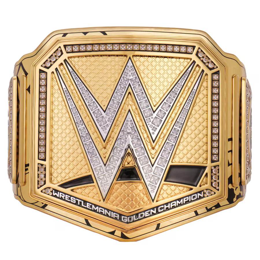 WWE WrestleMania 41 Golden Championship Inspired Title Belt - 1 | Dash Racegear